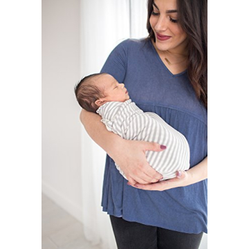 Copper Pearl Large Knit Baby Swaddle Blanket for Newborns