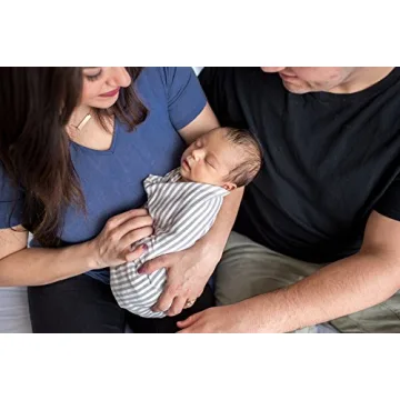 Copper Pearl Large Knit Baby Swaddle Blanket for Newborns