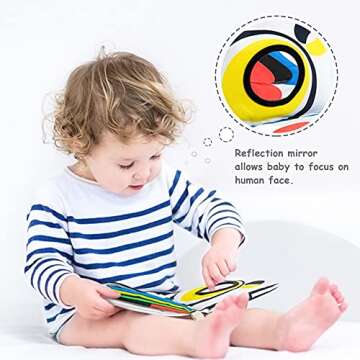 Richgv High Contrast Baby Book for Sensory Learning