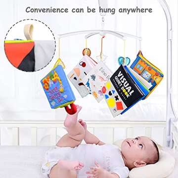Richgv High Contrast Baby Book for Sensory Learning