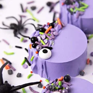 Sweets Indeed Halloween Sprinkles, Candy Eyeballs, Edible Sprinkle Mix, Perfect for Cake Decorations, Baking, Ice Cream, Cookies, Cupcake Topper, 4 ounces (Monster Mash)