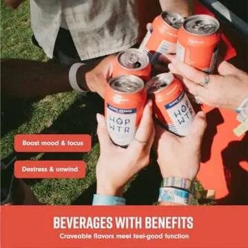 HOP WTR Sparkling Hop Water Blood Orange 12 Pack