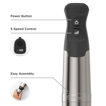 Vitamix Immersion Blender for Smooth Soups and Sauces