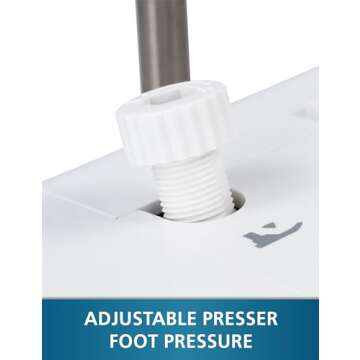 MILLEPUNTI Serger Overlock Sewing Machine with 1300 Stitches Per Min 2/3/4 Thread Adjustable Stitch Length Differential Feed Include Accessory Kit MLD42