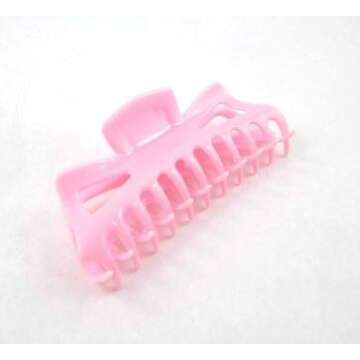 Stylish Large Light Pink Claw Clip for Gorgeous Hair