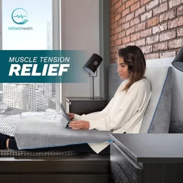 Memory Foam Bed Wedge Pillow - Adjustable Support for Comfort