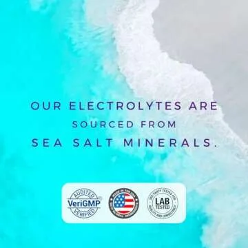 Purple Tree Organic Electrolyte Hydration Packets, Pina Colada, Sugar Free, Daily IV Hydrate Packs for Dehydration Relief, Rapid Rehydration, 15 Hydrating Liquid Sticks for Water