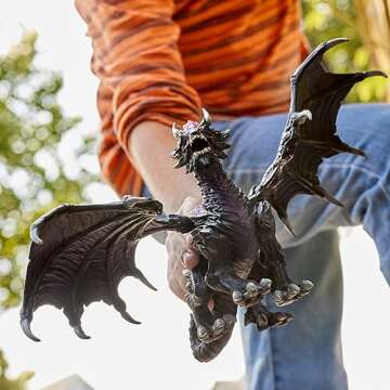Schleich Eldrador, Dragon Toys for Boys and Girls, Shadow Dragon Action Figure with Movable Wings, Ages 7+