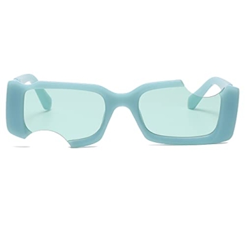 Unique Irregular Square Sunglasses with UV400 Protection