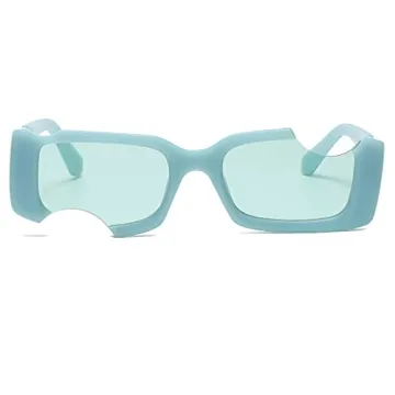 Unique Irregular Square Sunglasses with UV400 Protection