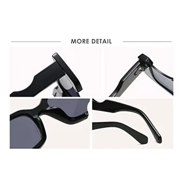 Unique Irregular Square Sunglasses with UV400 Protection