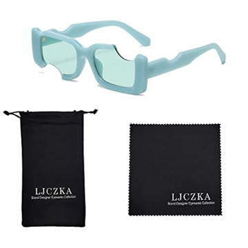 Unique Irregular Square Sunglasses with UV400 Protection