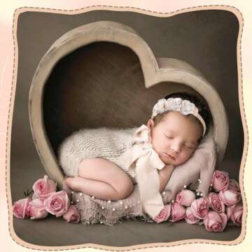 Preboun 3 Set Baby Photoshoot Props Wrap Kit 35.5 x 67 in Newborn Photography Props Wraps Baby Photo Props Newborn Pearl Headband Wrap Blanket Outfits for Baby Boy Girl Infant Toddler(Elegant Colors)