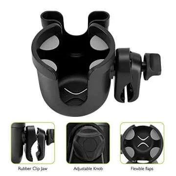 Accmor Stroller Cup Holder with Phone Holder for All Strollers