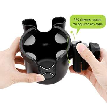Accmor Stroller Cup Holder with Phone Holder for All Strollers
