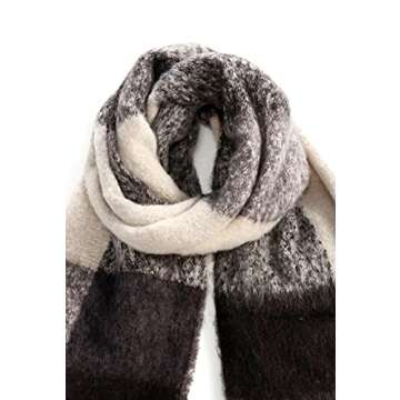 SUNNSET Women's Classic Plaid Scarf for Warmth and Style