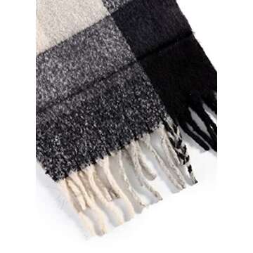 SUNNSET Women's Classic Plaid Scarf for Warmth and Style