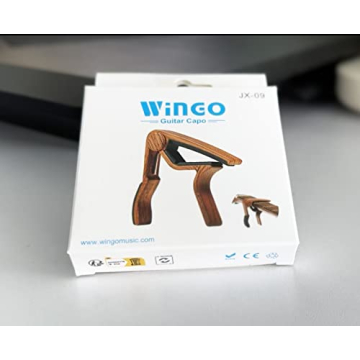 WINGO Guitar Capo with Picks - Rosewood Design