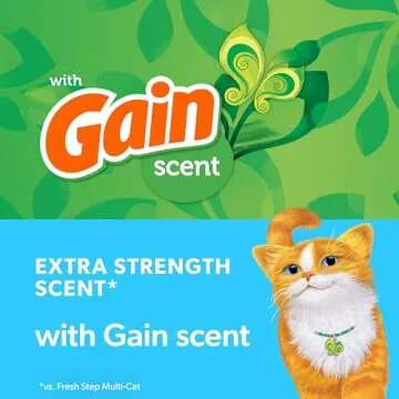 Fresh Step Cat Litter with Febreze Gain Scent for Odor Control