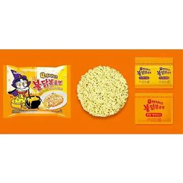 SAMYANG Buldak Quattro Cheese Ramen Hot Chicken Flavor Ramen Pack of 5 (145g x5)