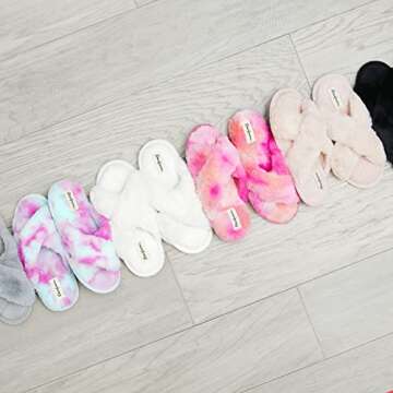 Dearfoams Womens Slide Slipper, Dusty Pink, Large