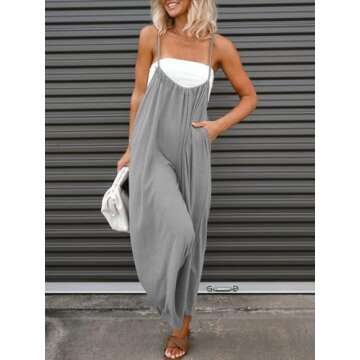 DEEP SELF Comfortable Wide-leg Jumpsuit for Women