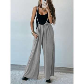 DEEP SELF Comfortable Wide-leg Jumpsuit for Women