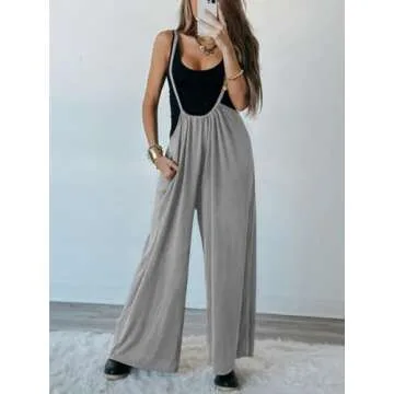 DEEP SELF Comfortable Wide-leg Jumpsuit for Women
