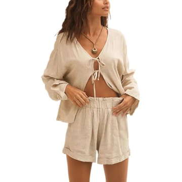 Nicfazy Women's Summer 2 Piece Outfit - Lightweight Comfort