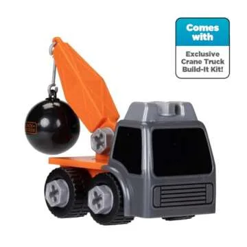 BLACK+DECKER Kids Tool Set All-in-One Mega Case Workshop with Electronic Toy Matrix Drill, Jigsaw and Sander Attachments, 25 Tools & Accessories, Play Tools for Toddlers & Kids