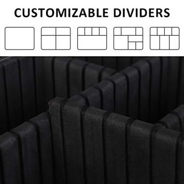 Kootek Adjustable Makeup Organizer for Travel & Home