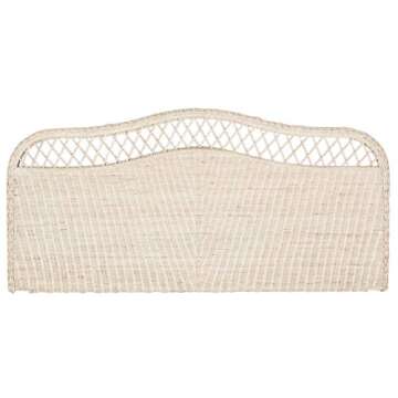 Safavieh Home Collection Sephina White Washed Rattan Headboard (Queen)