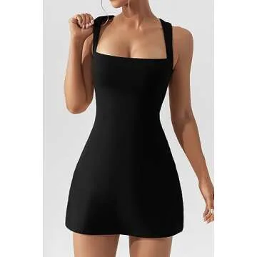 Shop QINSEN Plus Size Sleeveless Tennis Dress