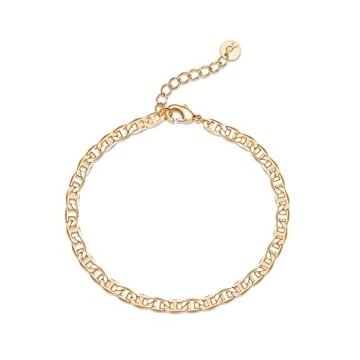 PAVOI 14K Gold Plated Adjustable Bracelet - Elegant & Sustainable Jewelry