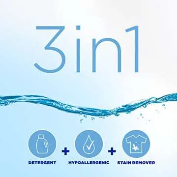 Tide Free & Gentle Liquid Laundry Detergent, 100 Loads, 132 fl oz, Tide Laundry Detergent, Clean Laundry Detergent