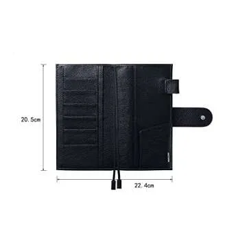 Moterm Leather Cover for Hobonichi Weeks - Fits Hobonichi Weeks/Weeks Mega, with Back Pocket (Pebble...