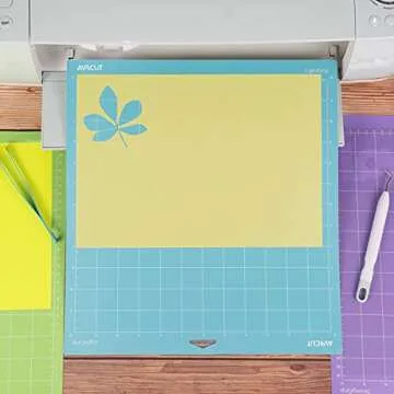AIRCUT Cutting Mat for Cricut Maker/Explore Air 2/Air/One, 5 Pack Cutting Mat 12x12 Inch (StandardGrip, LightGrip, StrongGrip, FabricGrip) Variety Mats Quilting Mat Replacement Accessories for Cricut