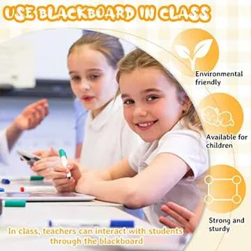 Chinco 6 Pcs Small Slate Chalkboard Mini Chalk Board with Frames Mini Board Signs School Supplies for Classroom Home Office