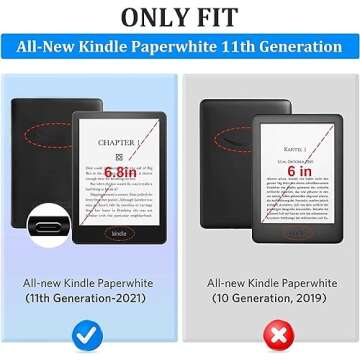 iDLEHANDS Clear Case for All-New Kindle Paperwhite 11th Gen 2021 & Signature Edition(6.8") - Lightwe...