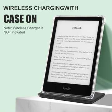 iDLEHANDS Clear Case for All-New Kindle Paperwhite 11th Gen 2021 & Signature Edition(6.8") - Lightweight, Scratch-Proof Silicone Back Cover, Clear Glitter