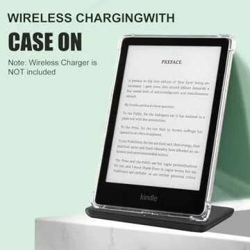 iDLEHANDS Clear Case for All-New Kindle Paperwhite 11th Gen 2021 & Signature Edition(6.8") - Lightweight, Scratch-Proof Silicone Back Cover, Clear Glitter