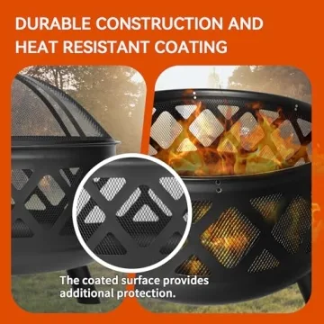 Red Mountain Valley 24'' Outdoor Fire Pit for All Occasions