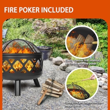 Red Mountain Valley 24'' Outdoor Fire Pit for All Occasions