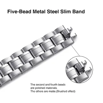STIROLL Elegant Stainless Steel Apple Watch Replacement Band