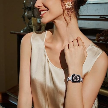 STIROLL Elegant Stainless Steel Apple Watch Replacement Band