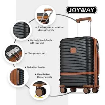 Joyway Expandable Luggage Set with Spinner Wheels
