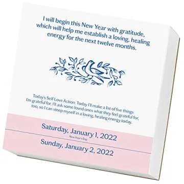 Self-Love Daily Affirmations Calendar for 2022