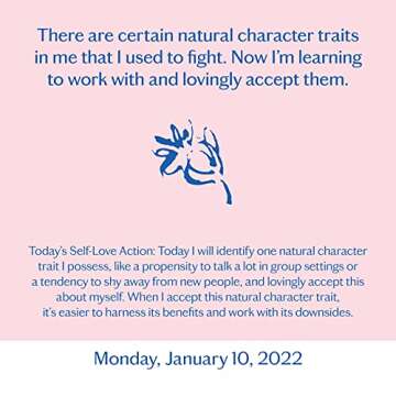 A Year of Self-Love Page-A-Day Calendar 2022: Daily Affirmations and Actions for Self-Compassion and Self Worth.