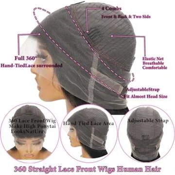 ACIWP 360 Lace Front Wigs Human Hair for All Occasions