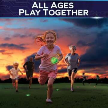 Glow in The Dark Capture The Flag - Starter Set | Ages 8+ | Outdoor Games for Kids 8-12+ | Glow in The Dark Outdoor Toys | 8-12 Year Old Boy Birthday Gifts | Flag Football & Sports Gifts for Boys